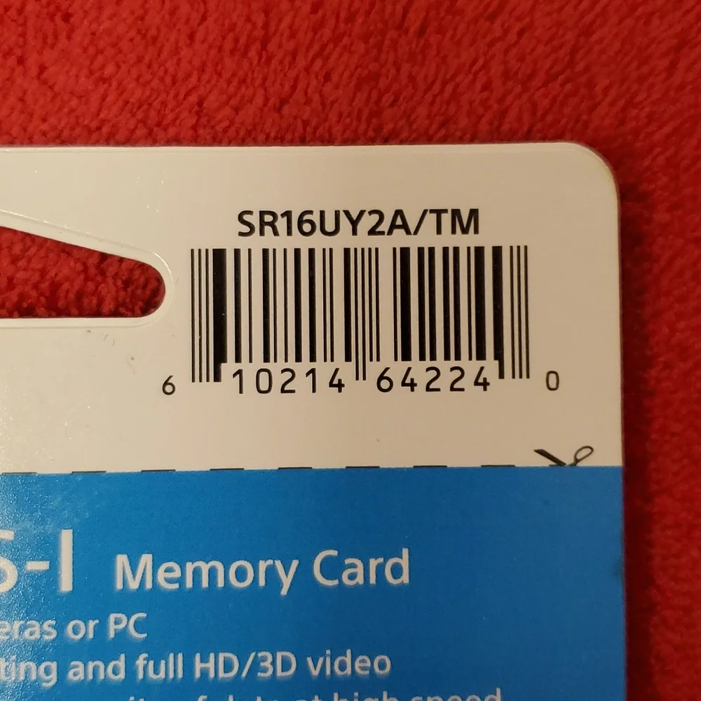 16 GB SONY SDHC Micro Memory card